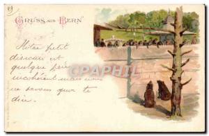 Old Postcard Gruss aus Bern Bear