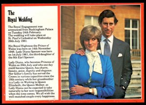 The Royal Wedding 29 July 1981 The Royal Engagement 24 February 1981 ~ Cont'l