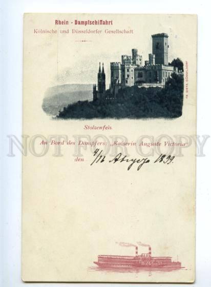 151592 Germany RHEIN STEAM Stolzenfels Castle KAISERIN AUGUSTE