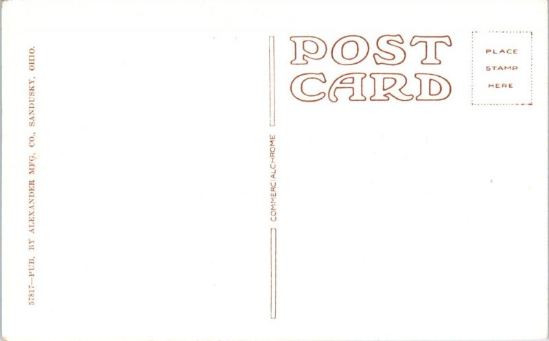 1920s Beach & Pavilion Lakeside Ohio Postcard