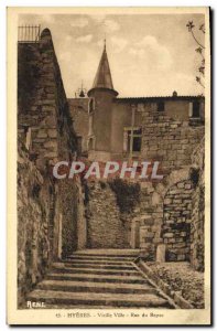 Old Postcard Hyeres Old Town Rue du Repos