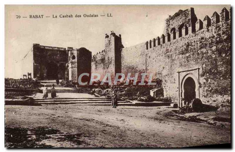 Old Postcard Rabat Casbah Oudaias
