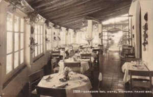 Mexico Taxco Hotel Victoria Dining Room 1955 Real Photo