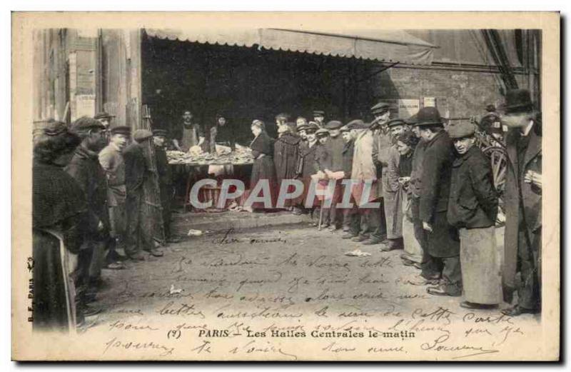 Paris Postcard The old central markets TOP morning (on) TOP