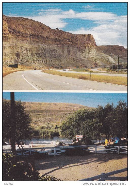 2-Views,  Tex's Travel Camp,  Green River,  Wyoming,  50-70s