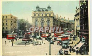 Old Postcard London Piccadilly Circus Bus