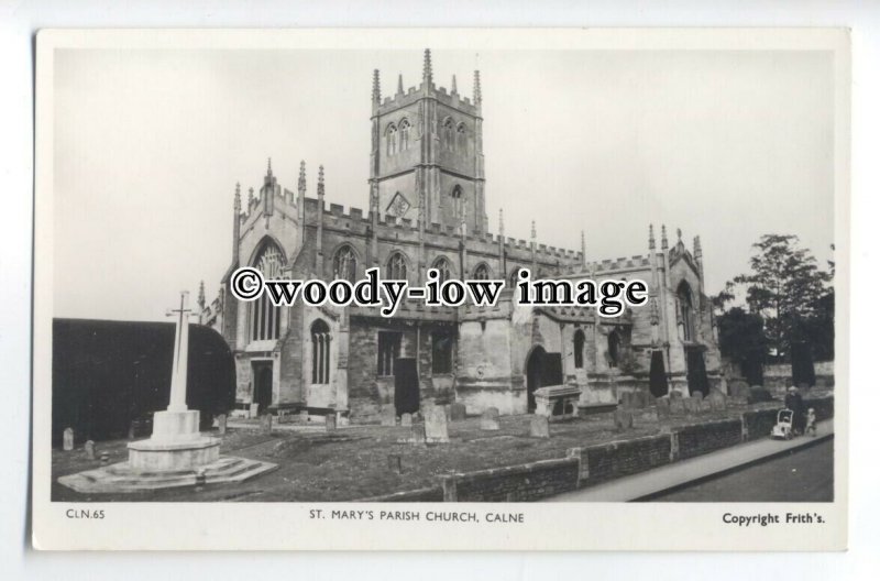 cu2431 - St. Mary the Virgin Church & Cemetry, in Calne, Wiltshire - Postcard