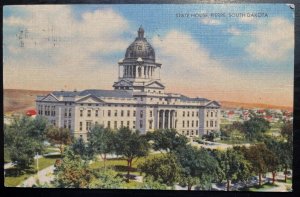 Vintage Postcard 1948 State House, Pierre, South Dakota