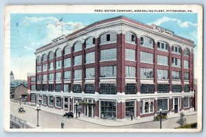 Pittsburgh Pennsylvania PA Postcard Ford Motor Company Assembling Company 1929