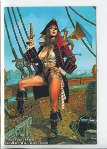 449555 Semi-nude girl pirate Modern card