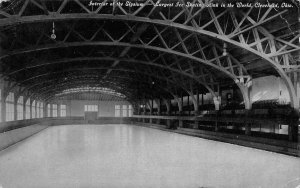Cleveland Ohio~Elysium Ice Skating Rink Interior~Largest in World~1912 Postcard