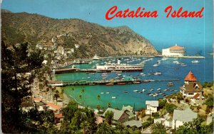 Vtg 1960s Avalon Bay Steamer Ship Santa Catalina Island California CA Postcard