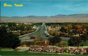 Looking Down Capitol Boulevard, Boise ID Vintage Postcard B78