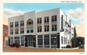 G54/ Jonesboro Arkansas Postcard c40s Hotel Noble Building