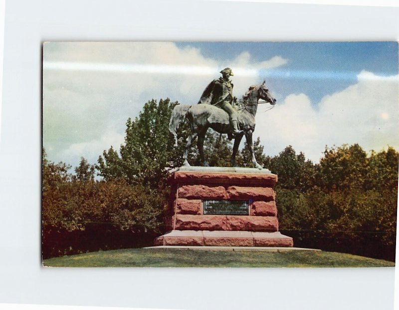 Postcard General Anthony Wayne Monument Valley Forge Pennsylvania USA