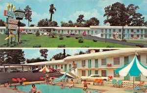 SANTEE, South Carolina SC ~ ROYAL MOTOR LODGE Motel~Pool~Slide ROADSIDE Postcard