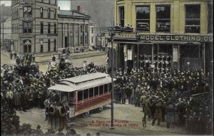 Indianapolis IN Trolley Street Car Strike Labor History 1892 Postcard EXC COND