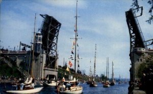 Montlake Bridge - Seattle, Washington WA Postcard