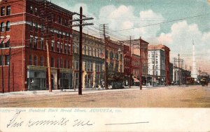 Augusta Georgia 700 Block Broad Street Vintage Postcard AA67339