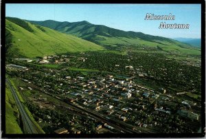 Aerial View Missoula Montana Postcard