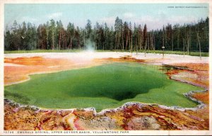 Yellowstone National Park Emerald Spring Upper Geyser Basin Detroit Publishing