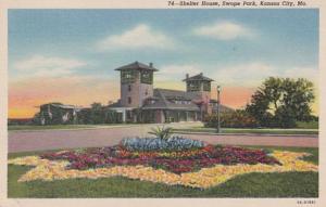 Missouri Kansas City Shelter House Swope Park Curteich