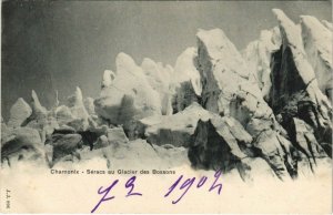 CPA J. J. 896 CHAMONIX - Seracs au Glacier des Bossons (124528)