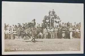 Mint USA Real Picture Postcard Cowboy At California rodeo Salinas