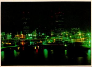 Florida Tampa Skyline At Night