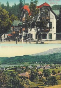 Steiners Gasthof Millstatter See & Aerial 2x Austria Postcard s