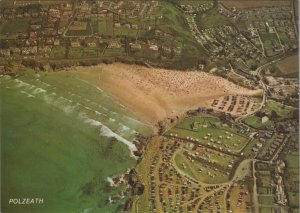 Cornwall Postcard - Aerial View of Polzeath    RR23417