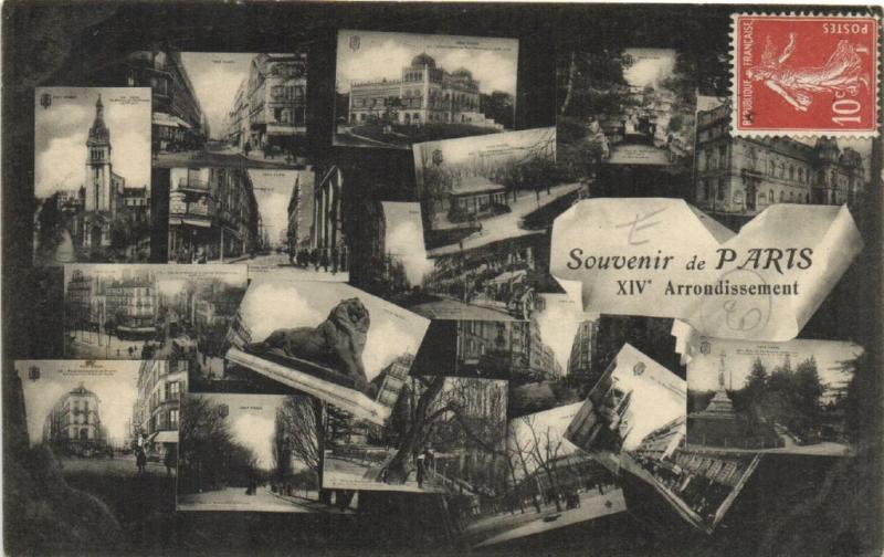 CPA Paris 14e (Dep.75) - Souvenir de Paris (56482)