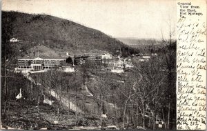 View from the East Overlooking Hot Springs VA Undivided Back Postcard R78