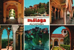 Postcard Malaga Alcazaba Fortress Palatial Fortification Málaga Spain