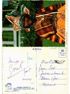 CPM SURINAME-Some Creole girl in typical suriname kotto dress (330039) 