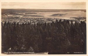 Frognerseteren Norway Birds Eye View from Hovedrestaurant Real Photo PC JJ649633