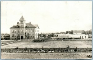 BOTTINEAU ND SCHOOL OF FORESTRY ANTIQUE REAL PHOTO POSTCARD RPPC