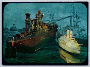 Hallmark  USS New Mexico  Battleship  US Navy   Postcard