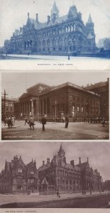 Policeman at the Art Gallery Manchester 3x Old Real Photo Postcard