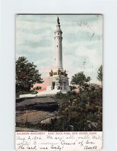 Postcard Soldiers Monument, East Rock Park, New Haven, Connecticut