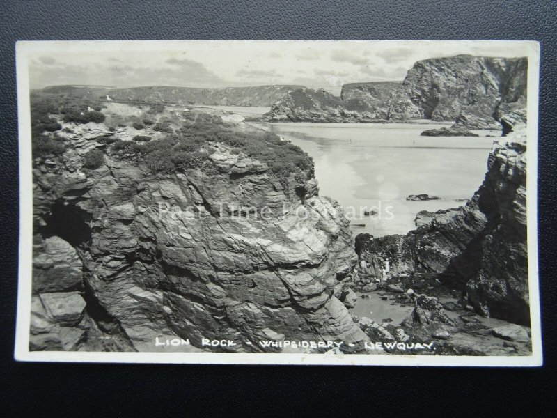 Cornwall NEWQUAY Lions Rock WHIPSIDERRY - Old RP Postcard