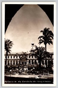 Mexico Palacio N. de Cordoba Ver. Real Photo Postcard C35