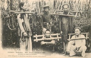 Vietnam Tonkin Ninh-Binh pirates captured in 1887 during the siege of Ba-Dinh