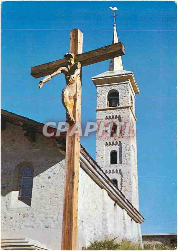 Modern Postcard Tignes Savoie and Calvary Church