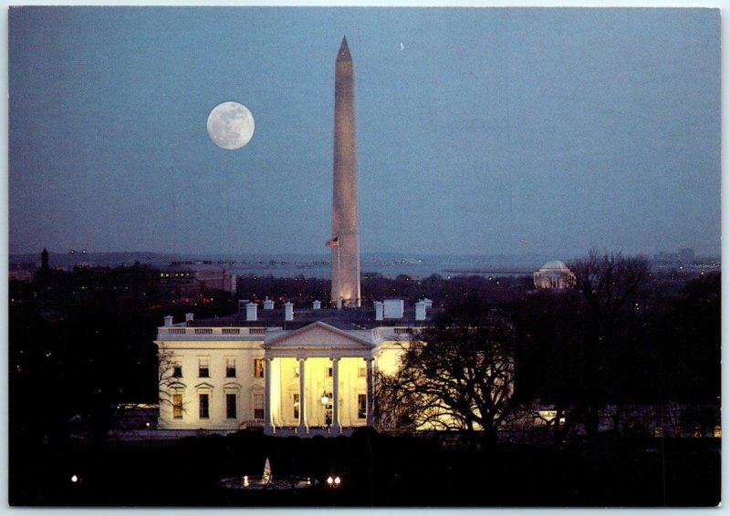The White House in Early Evening & Washington Monument - Washington D. C.