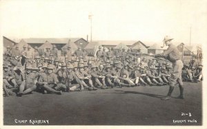 RPPC CAMP KEARNY San Diego, CA Military Base WWI c1910s Vintage Photo Postcard