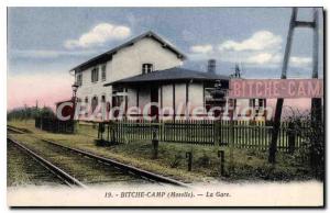 Old Postcard Bitche Camp La Gare