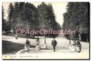 Old Postcard Vittel Allee Du Golf Club