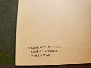 Vintage Conflict Mondial World War Spain Wax Museum Postcard Unposted PC394