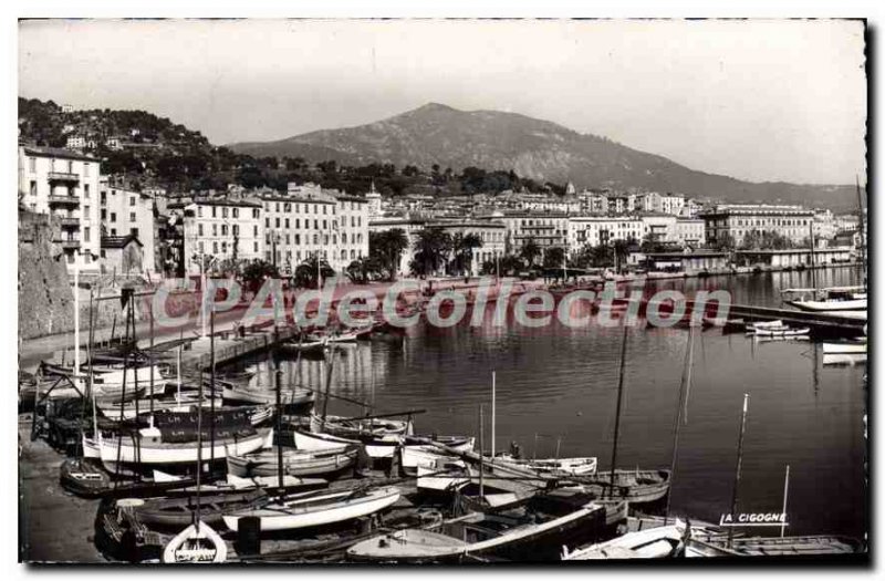 Old Postcard Ajaccio Harbor View